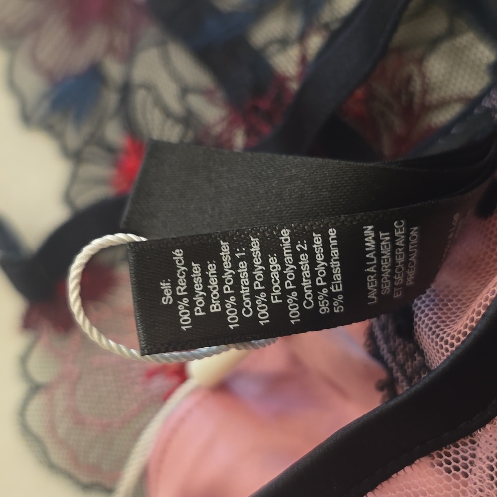 NWT For Love & Lemons Zinnia High Neck Embroidered Bra. 34B - Picture 10 of 11